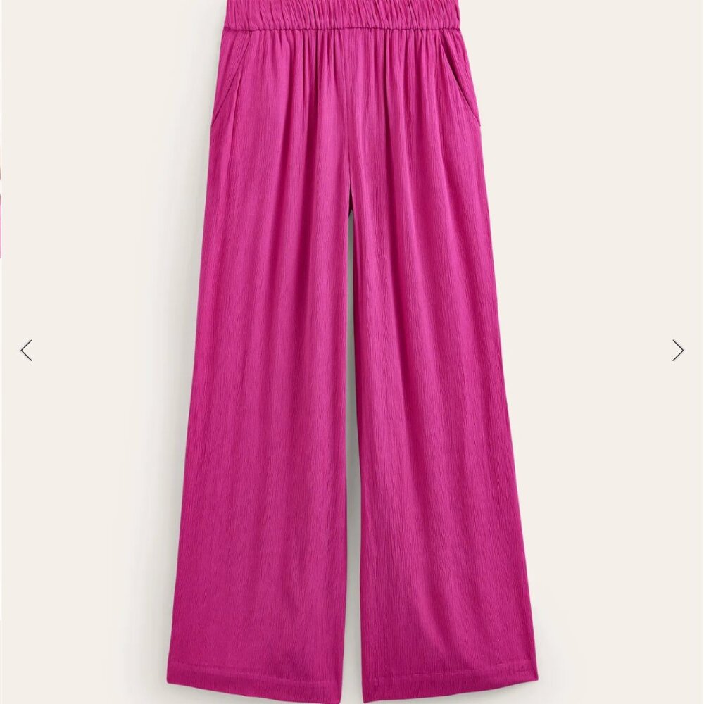 Boden Women's Wide Leg Pants - Vibrant Orange - Picture 3 of 15